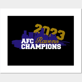 Ravens - 2023 AFC Champions Posters and Art